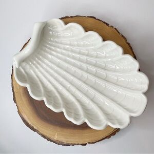 Antique Abingdon Pottery USA Scallop Shell Decorative Dish Bowl